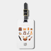 Sweet Cute Baking Tools Art Bagagelabel (Voorkant verticaal)