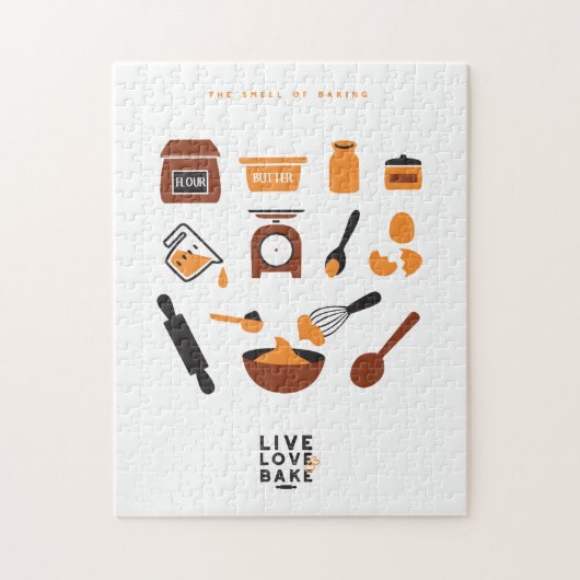 Sweet Cute Baking Tools Art Legpuzzel (Verticaal)