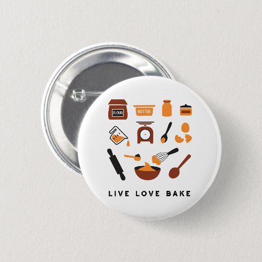 Sweet Cute Baking Tools Art Ronde Button 5,7 Cm (Voorkant /achterkant)