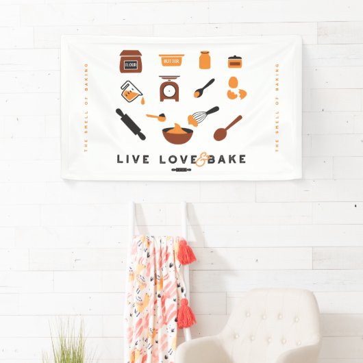 Sweet Cute Baking Tools Art Spandoek (Insitu)