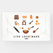 Sweet Cute Baking Tools Art Spandoek (Horizontaal)