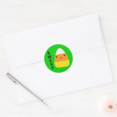Sweet Cute Candy Corn Ronde Sticker (Envelop)