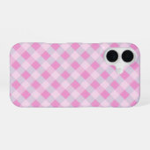 Sweet & Cute Checkered Pattern Phone Case iPhone 16 Hoesje (Achterkant horizontaal)