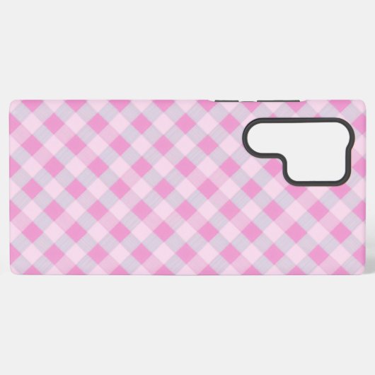 Sweet & Cute Checkered Pattern Phone Case Samsung Galaxy Hoesje (Achterkant horizontaal)