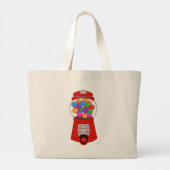 Sweet Cute Gumball Cartoon Art Grote Tote Bag (Achterkant)