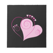 Sweet Cute Happy Valentijn Love Hearts Soft Pink Notitieblok (Voorkant)