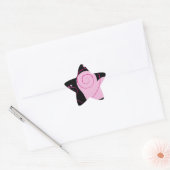 Sweet Cute Happy Valentijn Love Hearts Soft Pink Ster Sticker (Envelop)