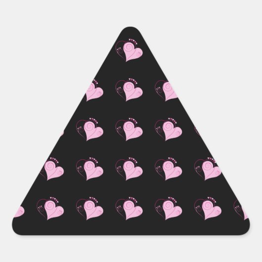 Sweet Cute Happy Valentijn Love Hearts Soft Pink Sticker (Voorkant)