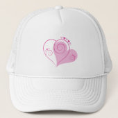 Sweet Cute Happy Valentijn Love Hearts Soft Pink Trucker Pet (Voorkant)