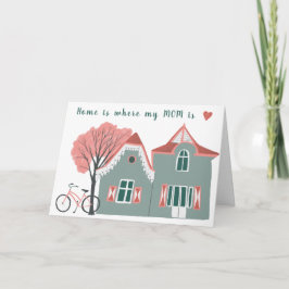 Sweet Cute House Ma Handmade CUSTOM Moederdag Kaart