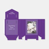 Sweet Cute Labrador Retriever Dog Paars Birthday Bedankdoosjes (Uitgevouwen)