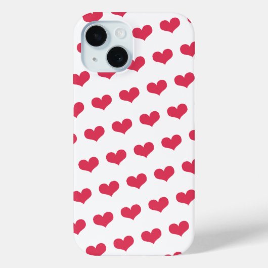 Sweet Cute Love Hearts Pattern Valentijnsdag Case-Mate iPhone Case (Achterkant)