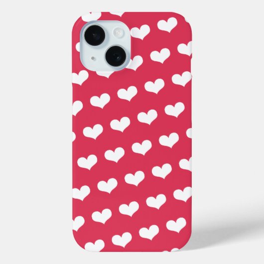 Sweet Cute Love Hearts Pattern Valentijnsdag Case-Mate iPhone Case (Achterkant)