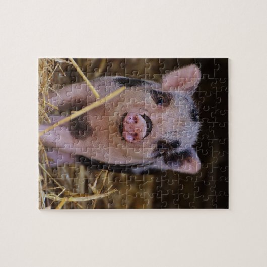 Sweet Cute Pig Legpuzzel (Horizontaal)