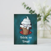 Sweet Cute Vampire Ice Cream Briefkaart (Staand voorkant)