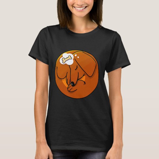 Sweet Dachshund Dreams T-shirt (Voorkant)