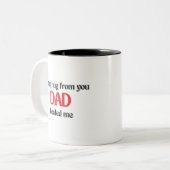 Sweet Dad Quote koffie Mok (Voorkant links)