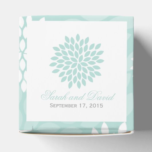 Sweet Dahlias Wedding Bedankdoosjes (Bovenkant)