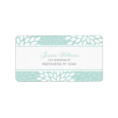 Sweet Dahlias Wedding Etiket (Voorkant)