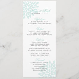 Sweet Dahlias Wedding Menu