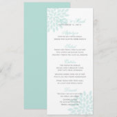 Sweet Dahlias Wedding Menu (Voorkant / Achterkant)