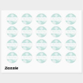 Sweet Dahlias Wedding Ronde Sticker (Vel)