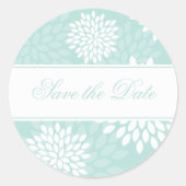 Sweet Dahlias Wedding Ronde Sticker (Voorkant)