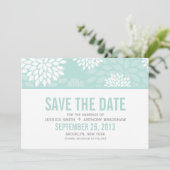 Sweet Dahlias Wedding Save The Date (Staand voorkant)