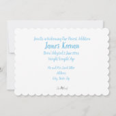 Sweet Daisies Birth Announcement Fotokaart Kaart (Achterkant)