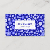 Sweet Daisies Floral QR Code Social Media Chic Visitekaartje (Voorkant)