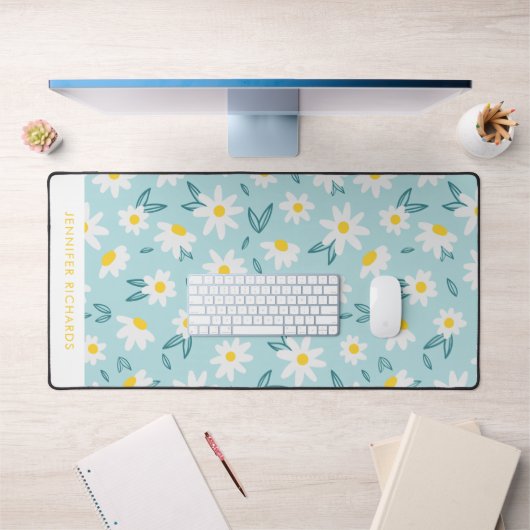 Sweet Daisies patroon gepersonaliseerd Bureaumat (Kantoor 1)