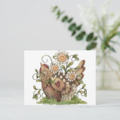 Sweet Daisy Hen Briefkaart (Staand voorkant)