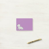 Sweet Dalmatian Dreams Post-it® notes (Op bureau)