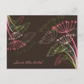 Sweet Dandelions Save-the-Date Briefkaart (Voorkant)