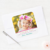 Sweet Dank je wel Foto Birthday Stickers (Envelop)