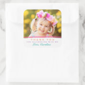 Sweet Dank je wel Foto Birthday Stickers (Tas)