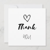 Sweet Dankje hart Bedankkaart (Voorkant)