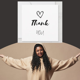 Sweet Dankje hart Bedankkaart