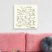 Sweet Darlings Letter Canvas Wrap (Insitu (Woonkamer))