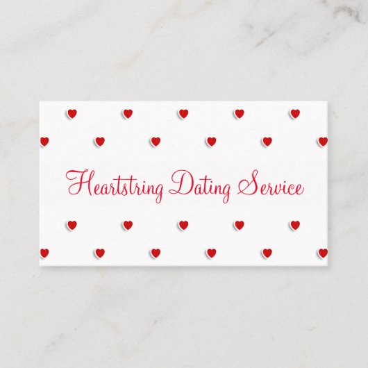 Sweet Dating Service Visitekaartje (Voorkant)