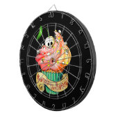 Sweet & Deadly Skull Cupcake Dartbord (Voorkant Rechts)