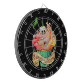 Sweet & Deadly Skull Cupcake Dartbord (Voorkant Links)