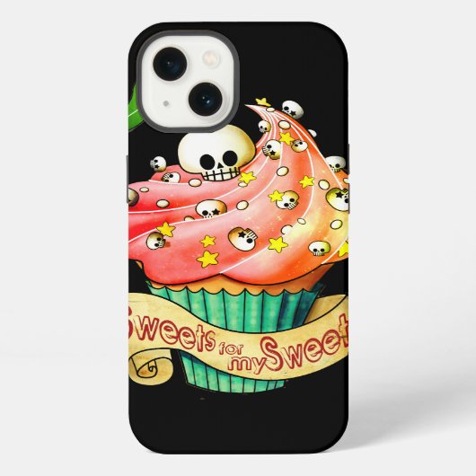 Sweet & Deadly Skull Cupcake iPhone Hoesje (Achterkant)