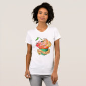 Sweet & Deadly Skull Cupcake T-shirt (Voorkant volledig)