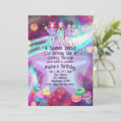 Sweet Debut Birthday KPOP Star Kaart (Staand voorkant)