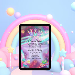 Sweet Debut Birthday KPOP Star Kaart