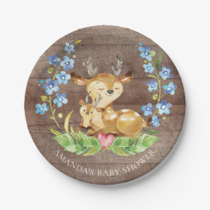 Sweet Deer Baby shower 7-inch Bord