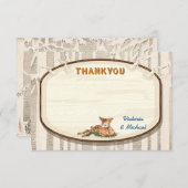 Sweet Deer bedankbriefje Bedankkaart (Voorkant / Achterkant)