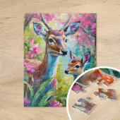 Sweet Deer Kleurrijke Moderne Abstracte Kunst Legpuzzel