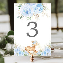 Sweet Deer Light Baby Blauw Bloemen Jongen Baby sh